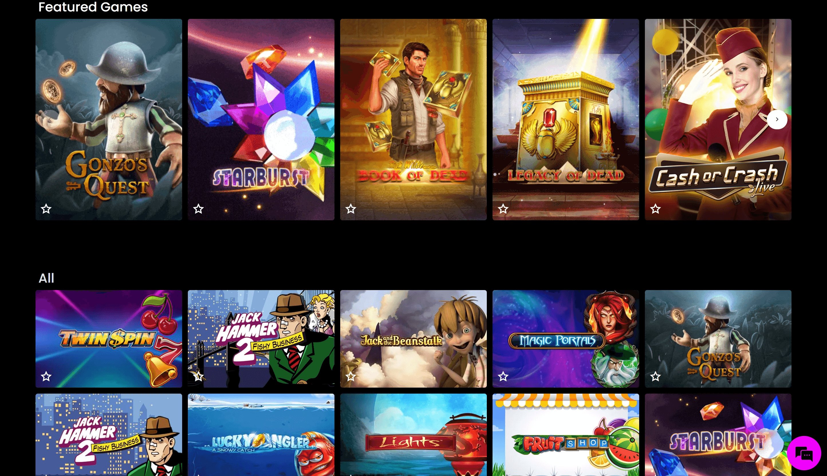 Love Casino Games Screenshot